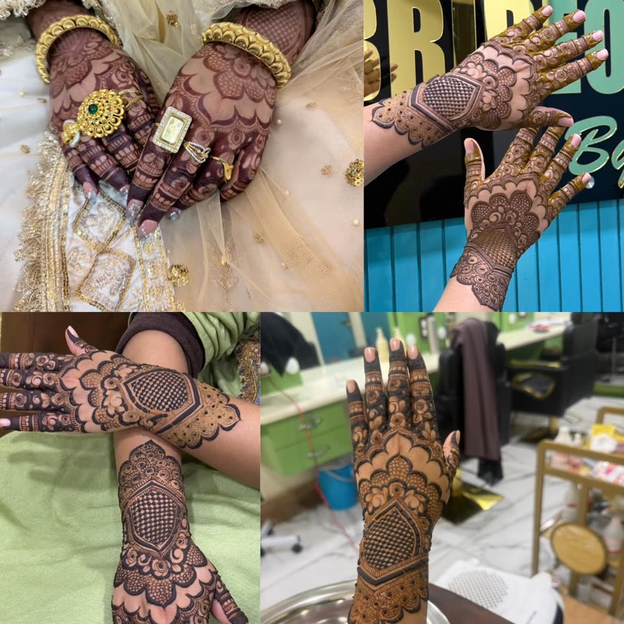 Mehndi designs created for our brides