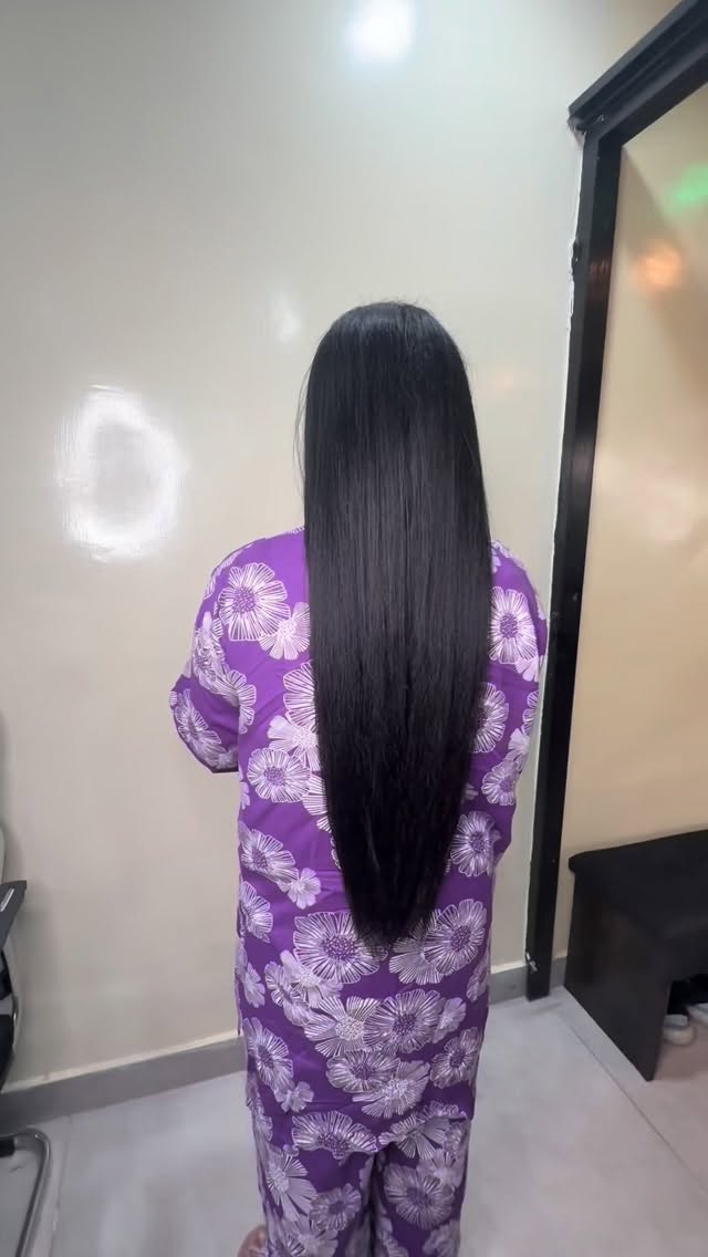 Long, silky smoothening result on a real client
