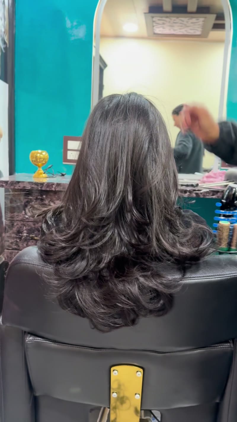 Real layered hair transformation at Brideocity by Tuba