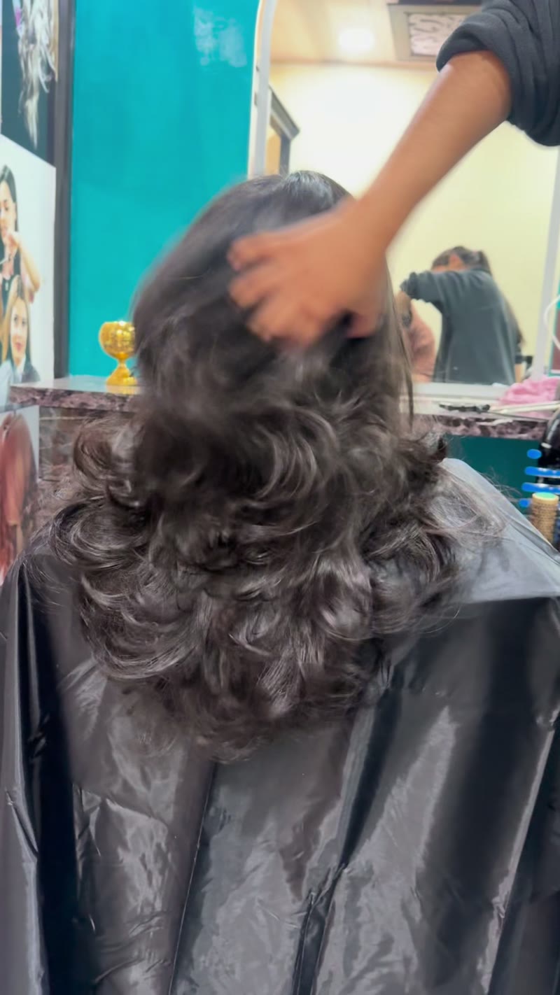 Fresh haircut and styling on a real client at Brideocity by Tuba