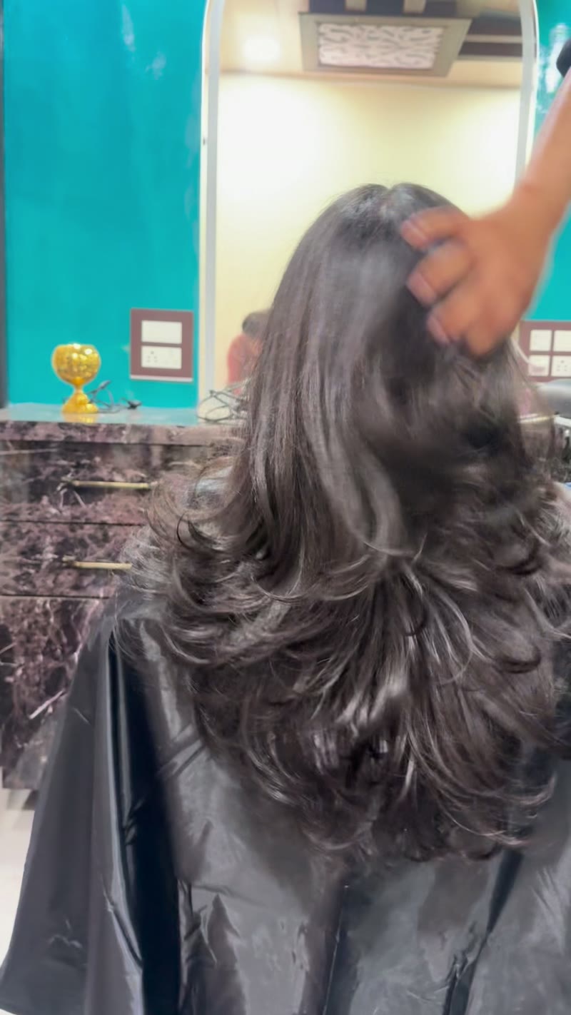 Real client's finished hair styling result at Brideocity by Tuba